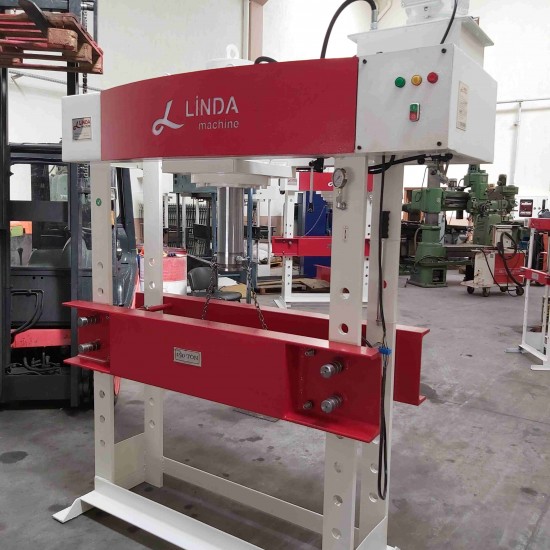 150 Ton Gezer Kafa Kollu Motorlu Lİnda Machine Hidrolik Atölye Presi