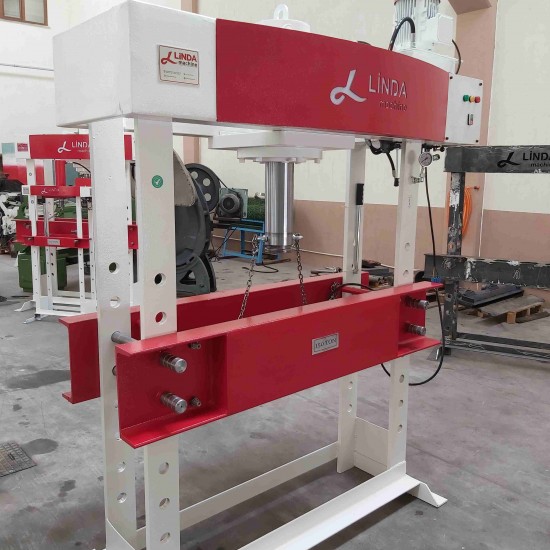 150 Ton Gezer Kafa Kollu Motorlu Lİnda Machine Hidrolik Atölye Presi