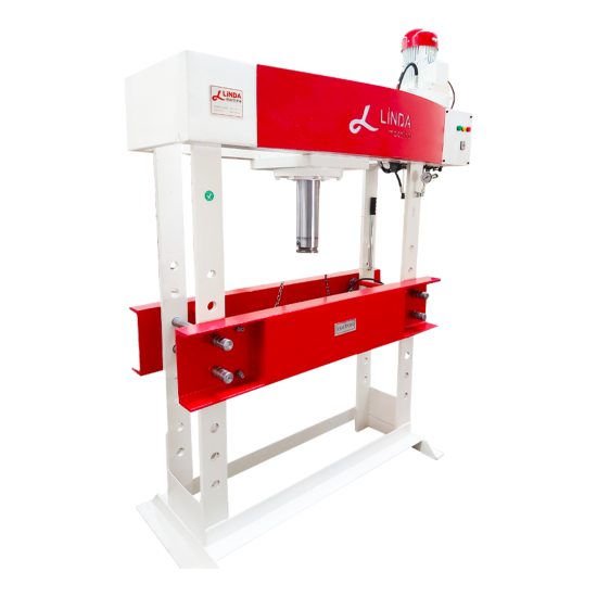 150 Ton Gezer Kafa Kollu Motorlu Lİnda Machine Hidrolik Atölye Presi