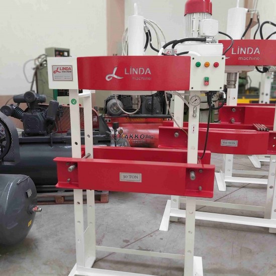 30 Ton Kollu Motorlu Linda Machine Hidrolik Atölye Presi