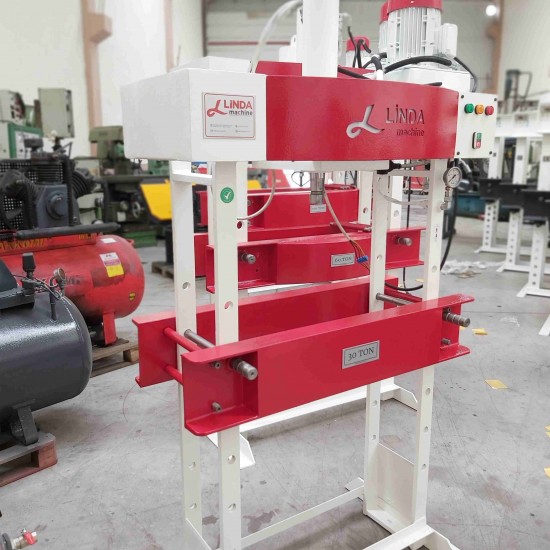 30 Ton Kollu Motorlu Linda Machine Hidrolik Atölye Presi