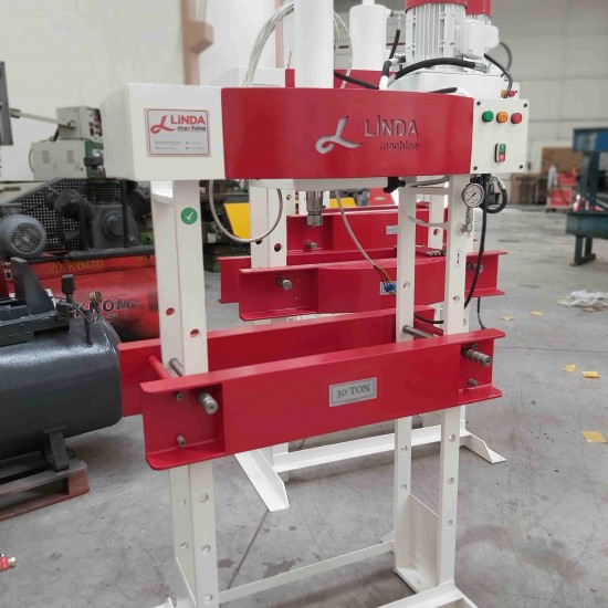 30 Ton Kollu Motorlu Linda Machine Hidrolik Atölye Presi