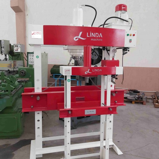 15 Ton Kollu Linda Machine Hidrolik Atölye Presi