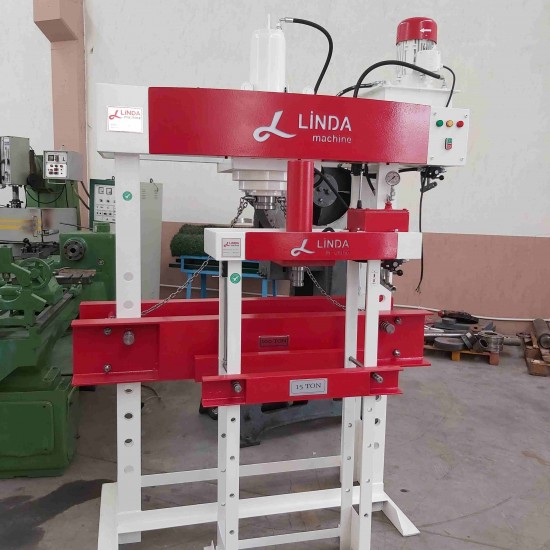 15 Ton Kollu Linda Machine Hidrolik Atölye Presi